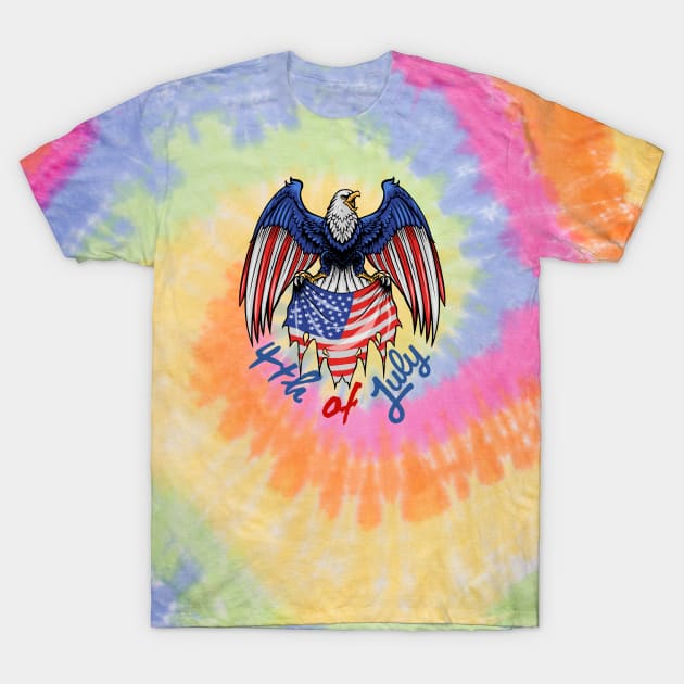 4th of July T-Shirt by Art ucef